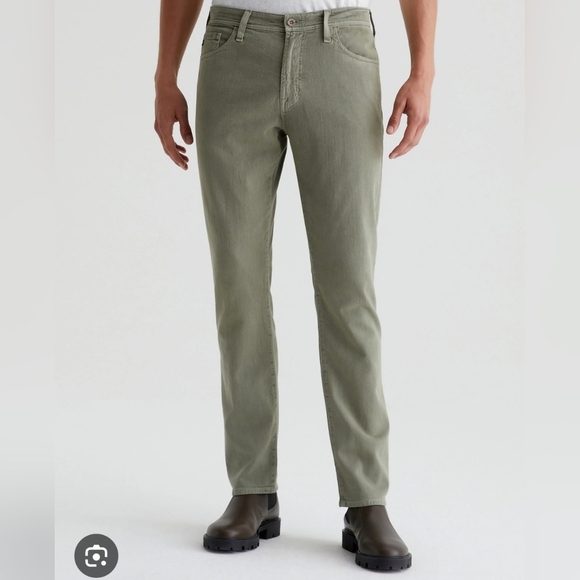 NWT AG THE ANGELS EVERETT Men's Olive Green Pants - Picture 1 of 12